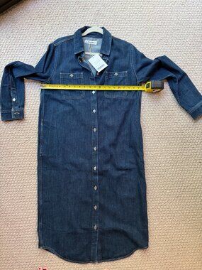 NWT Everlane Indigo Denim shirtdress